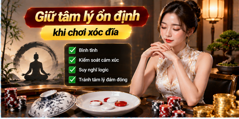 Giữ tâm lý ổn định khi chơi xóc đĩa